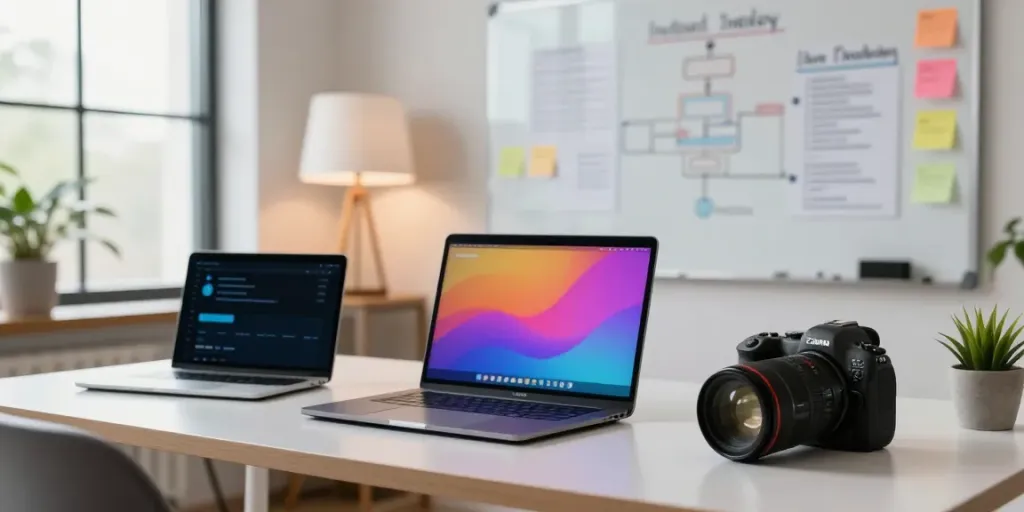 Professional workspace illustrating instant indexing strategies in digital marketing.